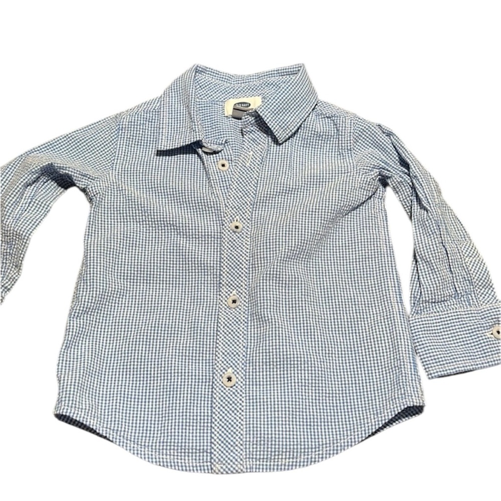 Old Navy Boys Toddler Button Down Long Sleeve 2T